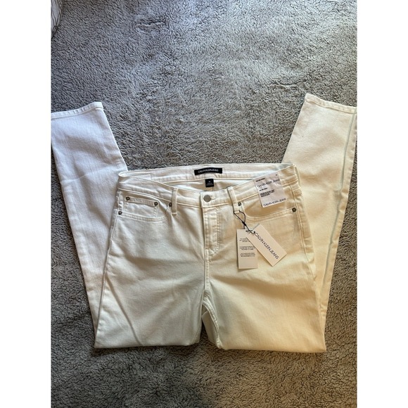 White Jeans By Calvin Klein Size 30 - Picture 4 of 7
